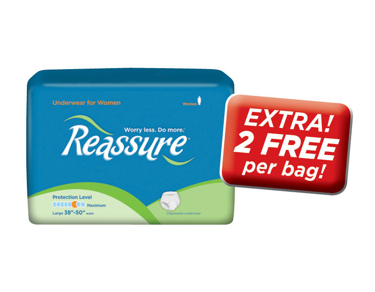 Reassure Maximum Underwear For Women Kwible