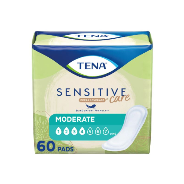 Tena Sensitive Care Moderate Long Pads - 120/case photo