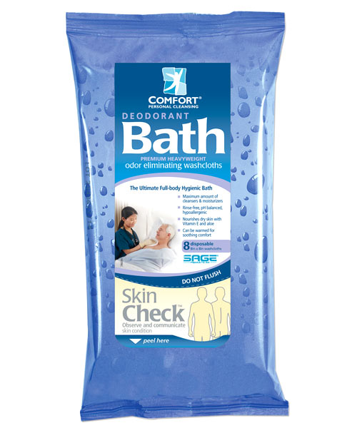 Comfort Bath Deodorant Washcloths - 1/pack photo