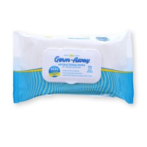GermAway Antibacterial Hand & Face Wipes, Soft Pack