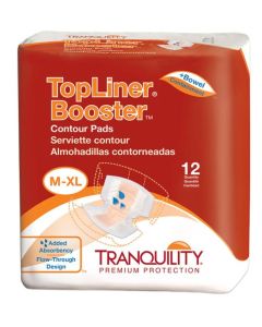 Tranquility TopLiner Contour Pads offering additional coverage and absorbency