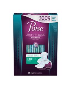 Poise Ultra Thin Pad wWings Light