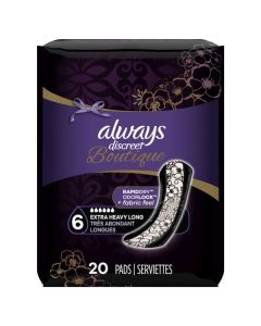 Always Discreet Boutique Extra Heavy Long Pad