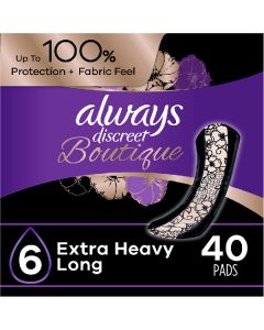 Always Discreet Boutique Extra Heavy Long Pad
