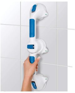 dual grip bath safety handle, vertical