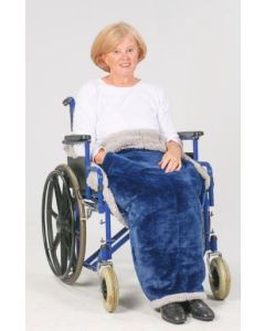 Granny Jo Heavyweight Wheelchair Blanket, Navy