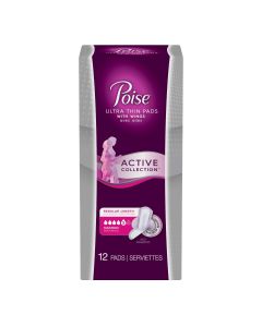 Poise Active Pads With Wings Maximum