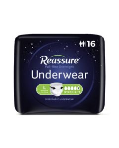 Case Special: Reassure Overnight Full-Rise Underwear, Large - 64/case