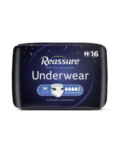 Case Special: Reassure Full-Rise Overnight Underwear, Medium - 64/case