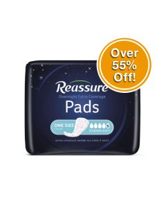 Reassure ultimate absorbent pad for women with skin soft lining