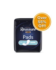 Bag Special: Reassure Premium Overnight Contour Pads, 30/bag