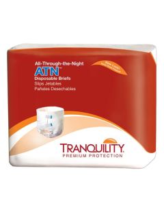 Tranquility All Through the Night Briefs with tape tabs disposable briefs