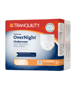 Tranquility premium overnight underwear, new packaging, same product