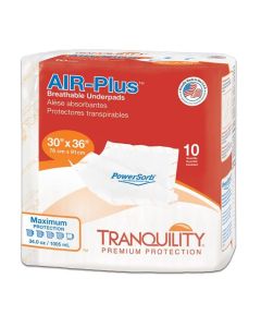 Tranquility Air-Plus Breathable Underpad, 30x36"
