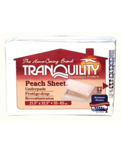 Tranquility Peach Sheet Underpads