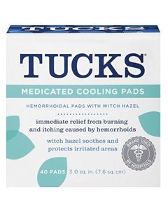 Tucks Hemorrhoid Cooling Pads burning and itching relief