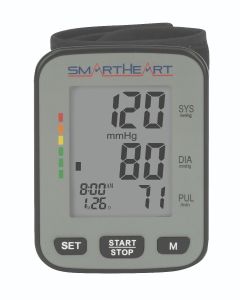 Talking wrist blood pressure monitor