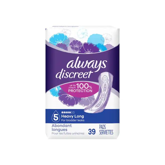 Always Discreet, Heavy Coverage, Long Pads