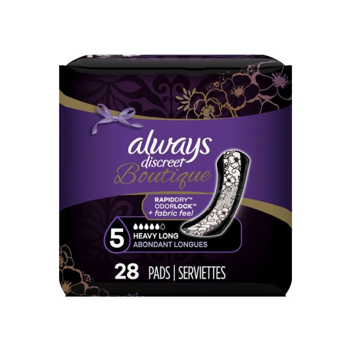 Always Discreet Boutique Heavy Long Pad 