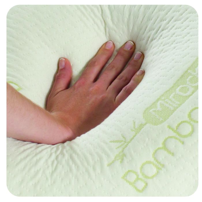 As Seen on TV Miracle Bamboo Pillow, Queen Shredded Memory Foam Pillow with Viscose from Bamboo Cover