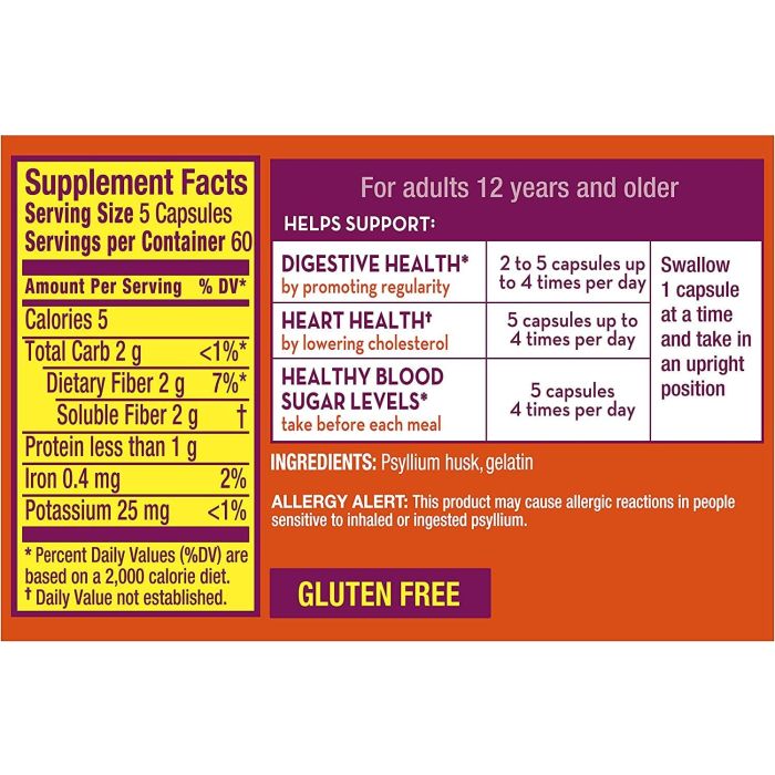 Metamucil Fiber Capsules HDIS