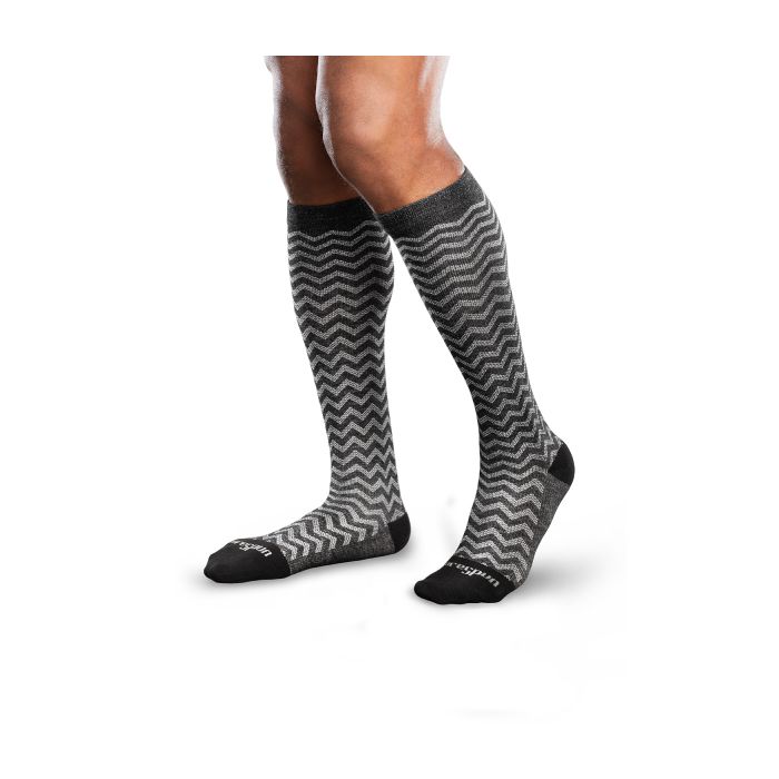 Core-Spun Moderate Support Compression Socks - comfort designed top ensures  socks stay in place all day without being restricting