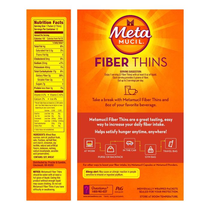 metamucil fiber thins