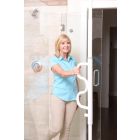 Security Pole & Curved Grab Bar