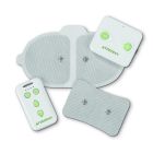 Wireless TENS unit with remote for pain management