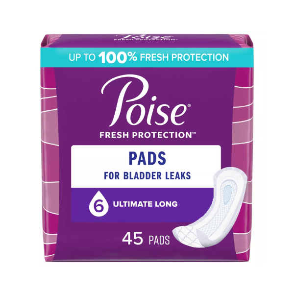 Poise Ultimate Long Pads E-Pack - 45/case photo
