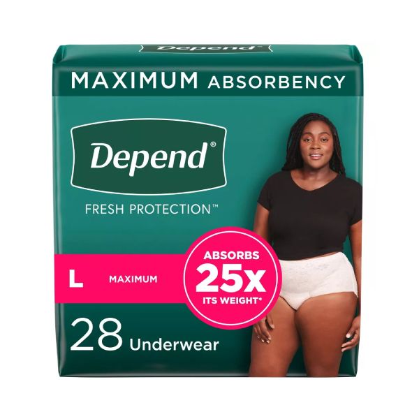 Case Special: Depend for Women Maximum, Large - 56/case photo