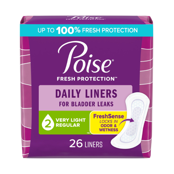 Poise Very Light Liner, 26/case