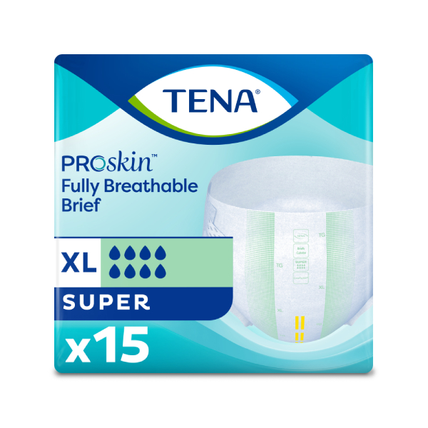 Tena ProSkin Super Briefs, X-Large, 30/case