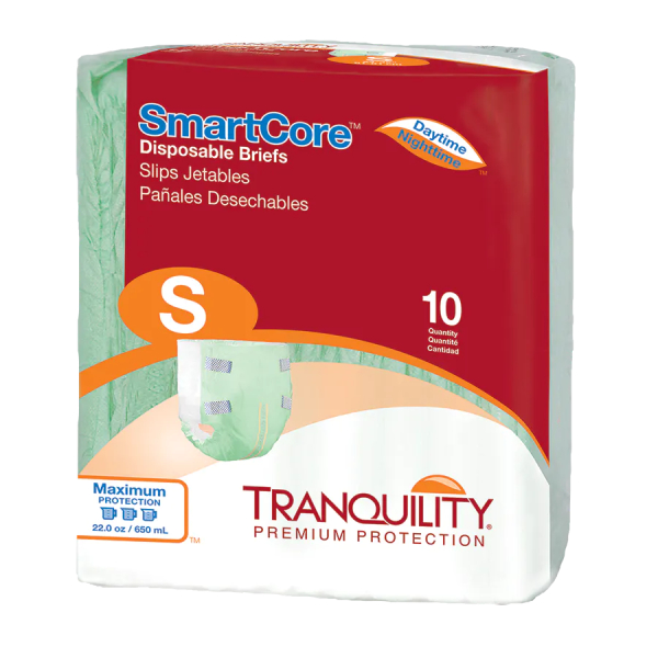 Tranquility SmartCore Briefs, Small, 200/case