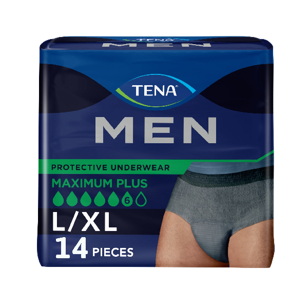 Tena Maximum Plus Underwear for Men, Large/X-Large - 14/case photo