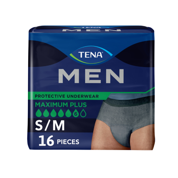 Tena Maximum Plus Underwear for Men, Small/Medium - 128/case photo