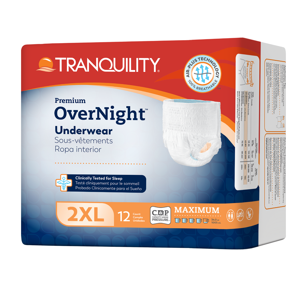 Tranquility OverNight Underwear, XX-Large - 12/bag photo