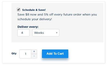 schedule a personalized delivery plan